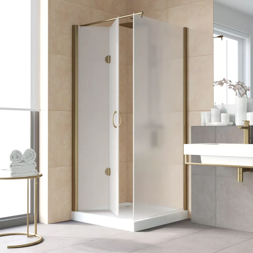 Душевой уголок Vegas-Glass GPS-Fis LUX 80x110 бронза