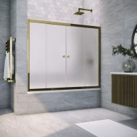 Шторки на ванну Vegas-Glass Z2V TUR NOVO 185 бронза