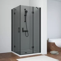 Душевой уголок Vegas-Glass AFA NOVO 120x120 черный матовый