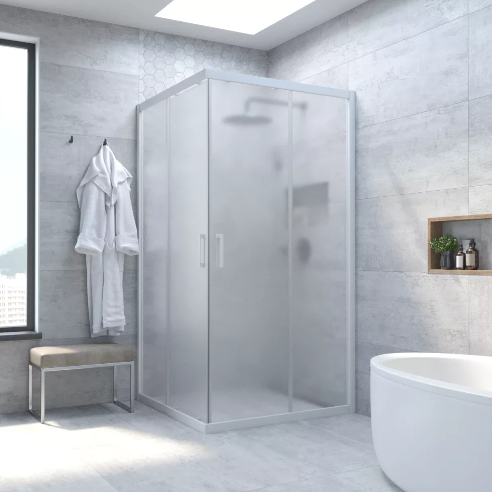 Душевой уголок Vegas-Glass ZA NOVO 70x70 белый