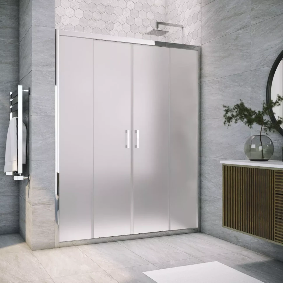 Душевая дверь в нишу Vegas-Glass Z2P TUR NOVO 175 глянцевый хром