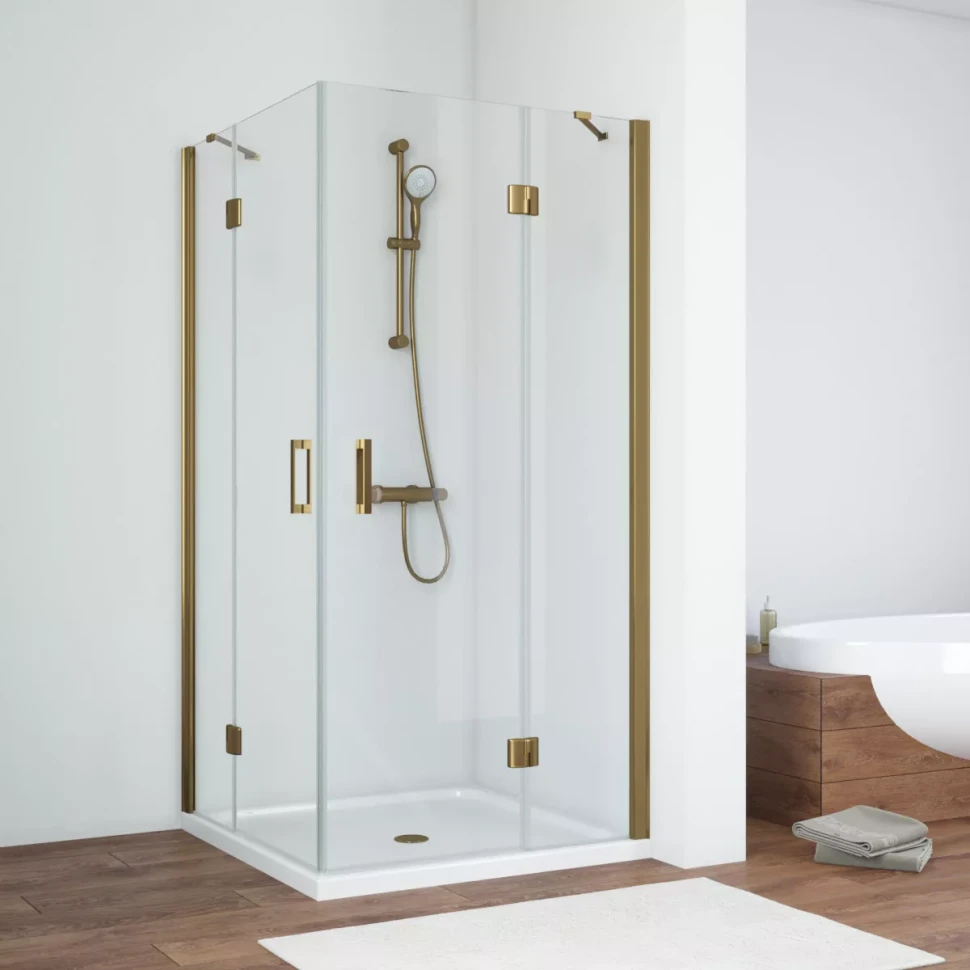 Душевой уголок Vegas-Glass AFA NOVO 80x80 бронза