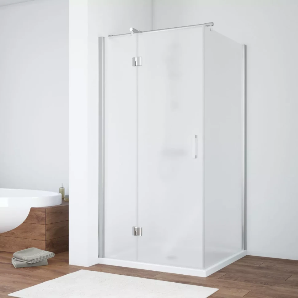 Душевой уголок Vegas-Glass AFP-Fis NOVO 110x110 глянцевый хром