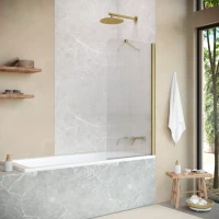 Шторки на ванну EV ST NOVO 70 золото матовое