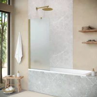 Шторки на ванну EV ST NOVO 70 золото матовое