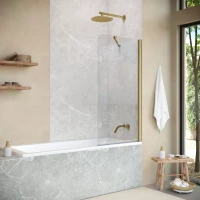 Шторки на ванну EV ST NOVO 70 золото матовое