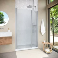 Душевая дверь Vegas-Glass EP-F-2 NOVO 125 h200 матовый хром