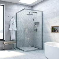 Душевой уголок Vegas-Glass ZA NOVO 70x70 матовый хром