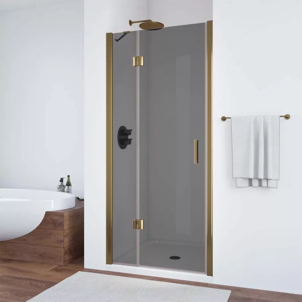 Душевая дверь Vegas-Glass AFP NOVO 120 бронза