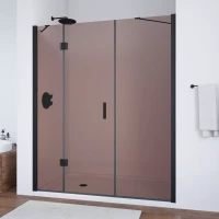 Дверь в душевой проем Vegas-Glass AFP-F NOVO 200 черный матовый