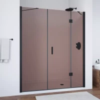 Дверь в душевой проем Vegas-Glass AFP-F NOVO 200 черный матовый