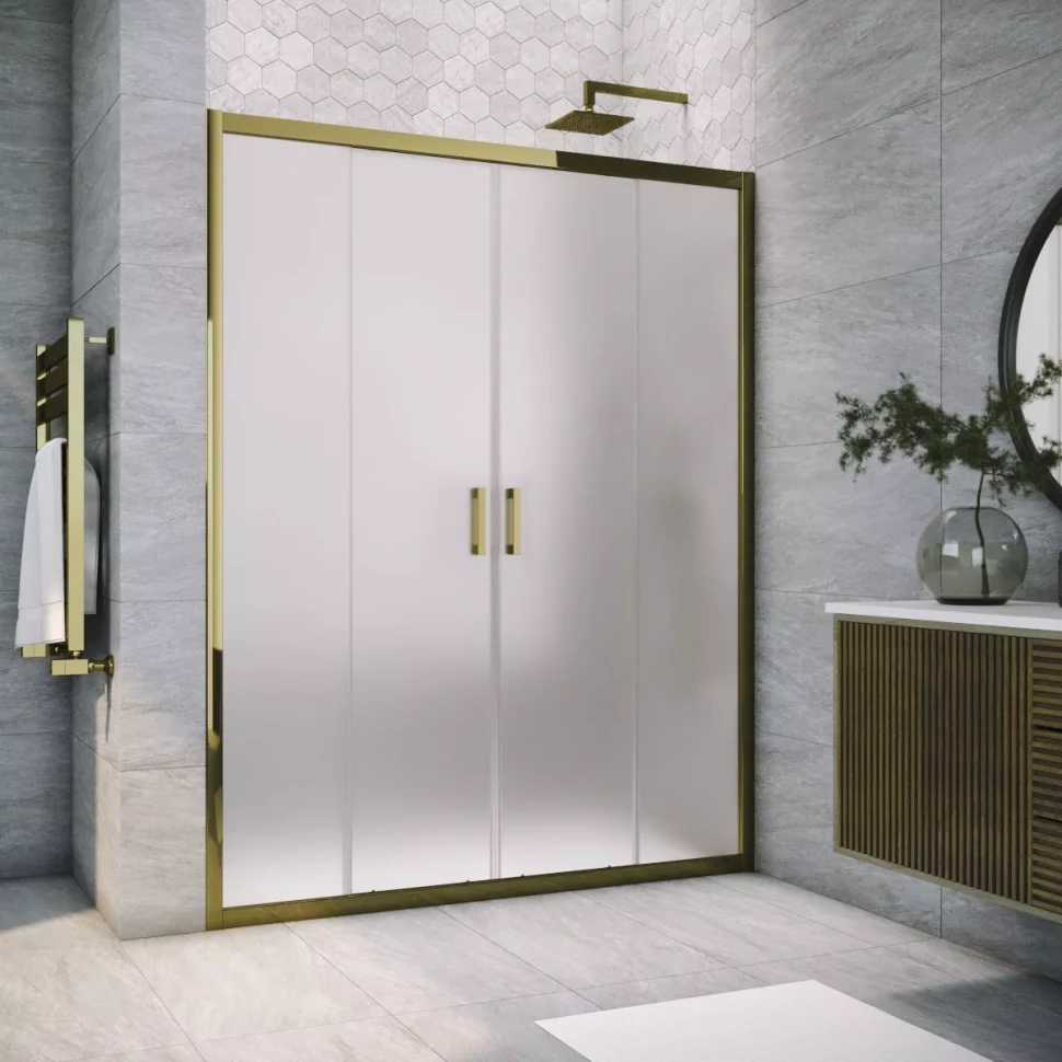 Душевая дверь в нишу Vegas-Glass Z2P TUR NOVO 180 бронза