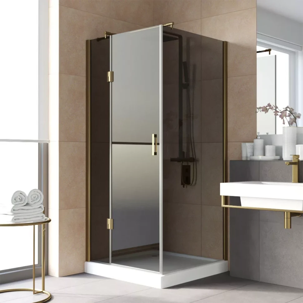 Душевой уголок Vegas-Glass AFP-Fis LUX 120x90 бронза