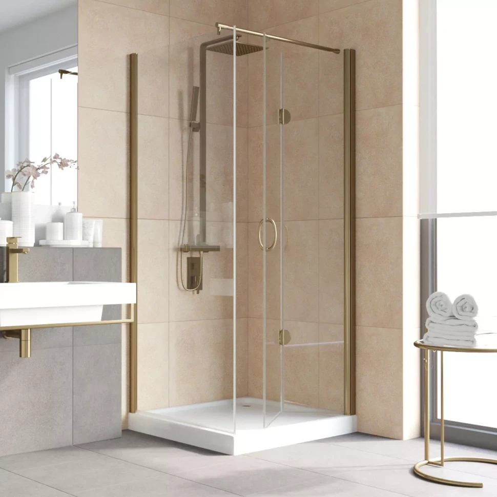 Душевой уголок Vegas-Glass GPS-Fis LUX 80x120 бронза