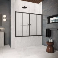 Шторки на ванну Z2V Protec 195 черный матовый