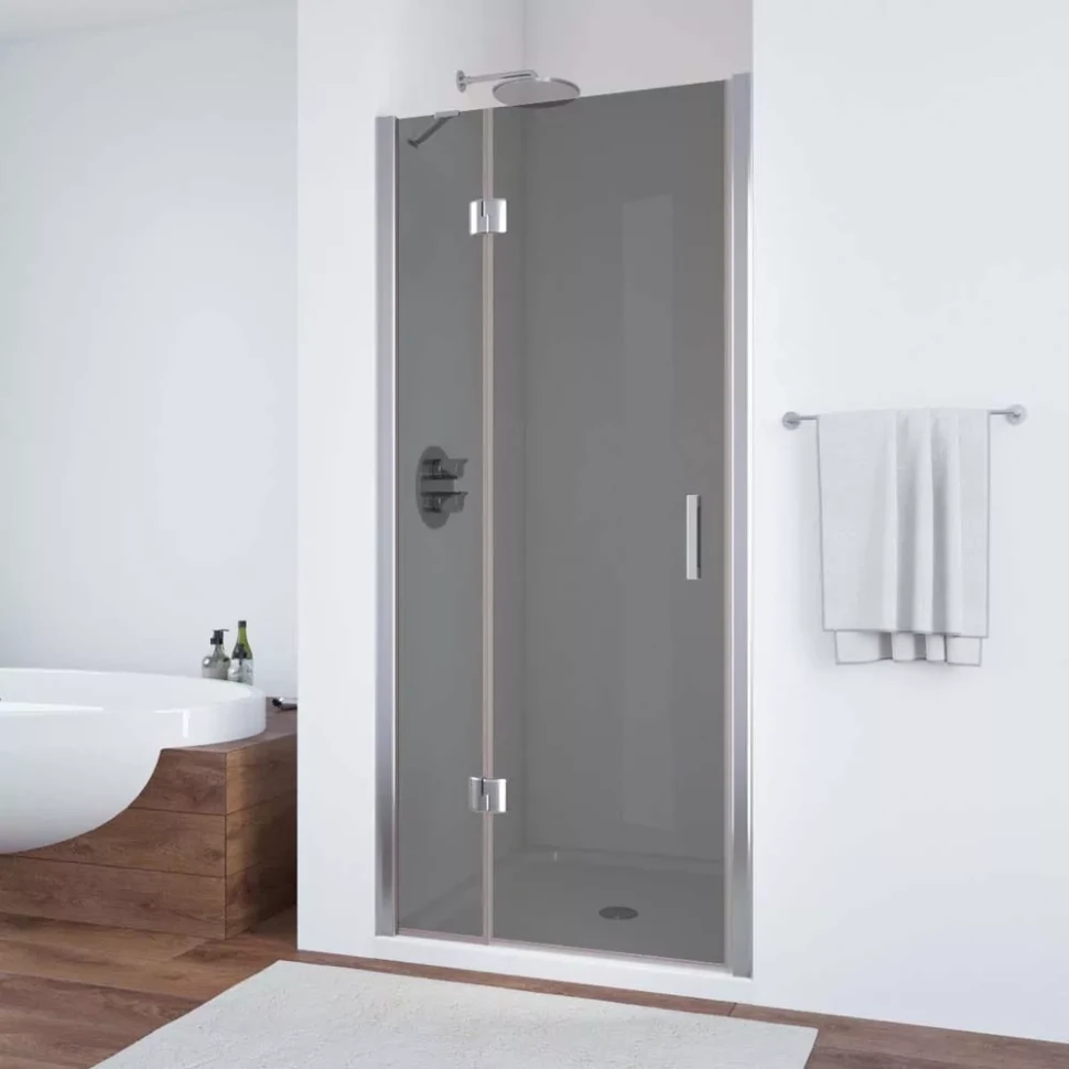 Душевая дверь Vegas-Glass AFP NOVO 120 глянцевый хром