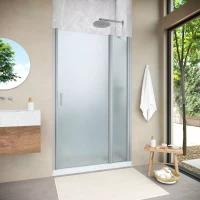 Душевая дверь Vegas-Glass EP-F-1 NOVO 125 h200 матовый хром