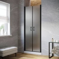 Дверь в душевую нишу Vegas-Glass E2P LUX 70 черный матовый