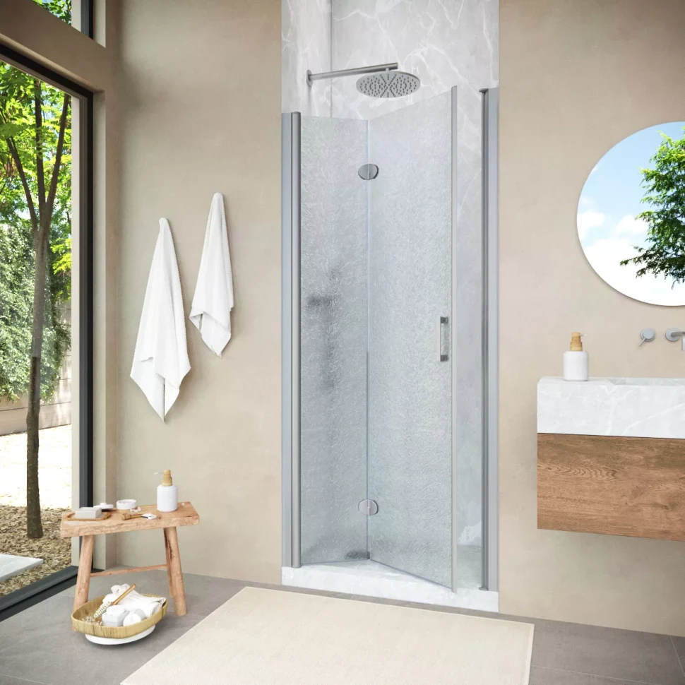 Душевая дверь в нишу Vegas-Glass GPS NOVO 95 h200 матовый хром