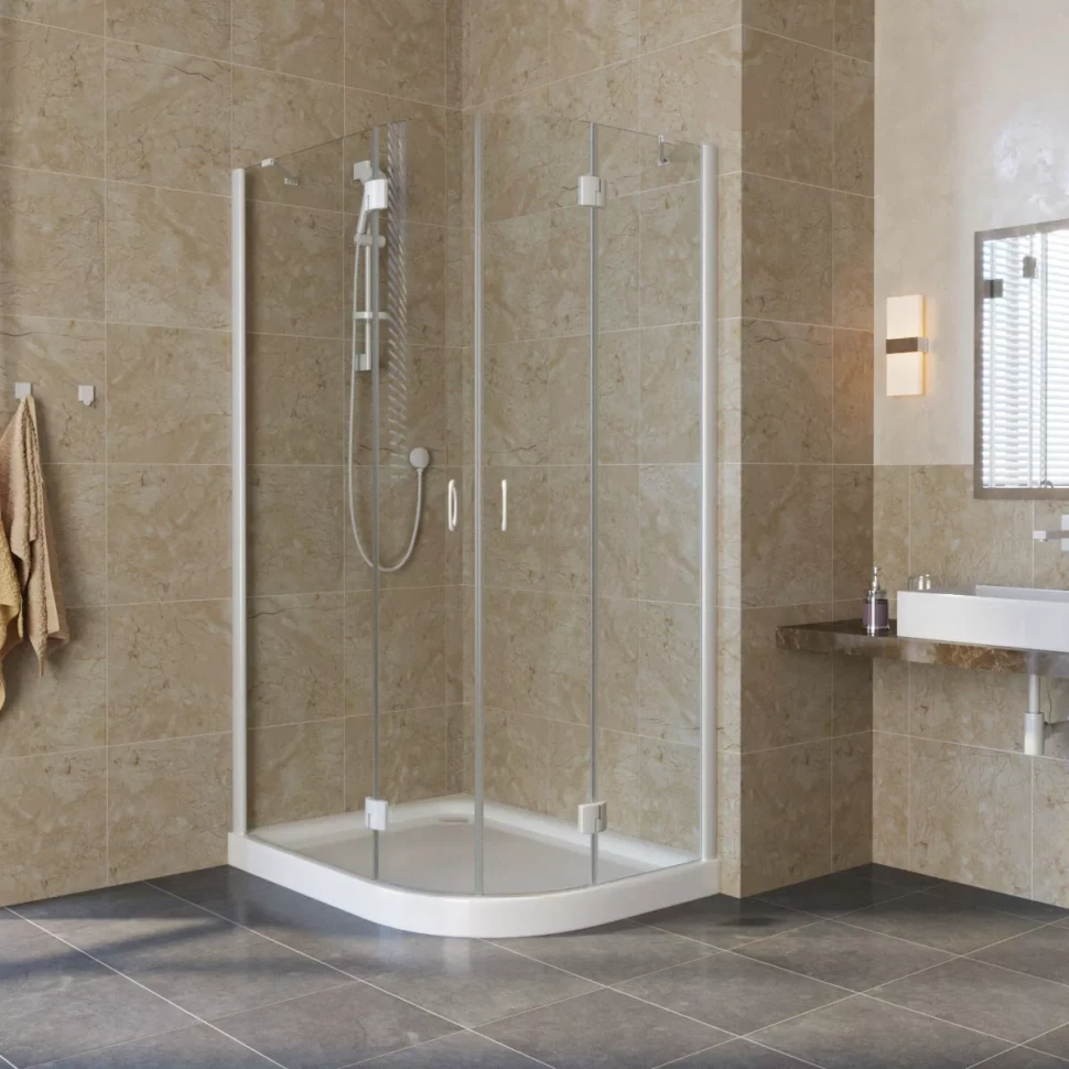 Vegas-Glass AFS-F LUX 90x80 белый