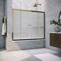 Шторки на ванну Vegas-Glass Z2V TUR NOVO 195 бронза