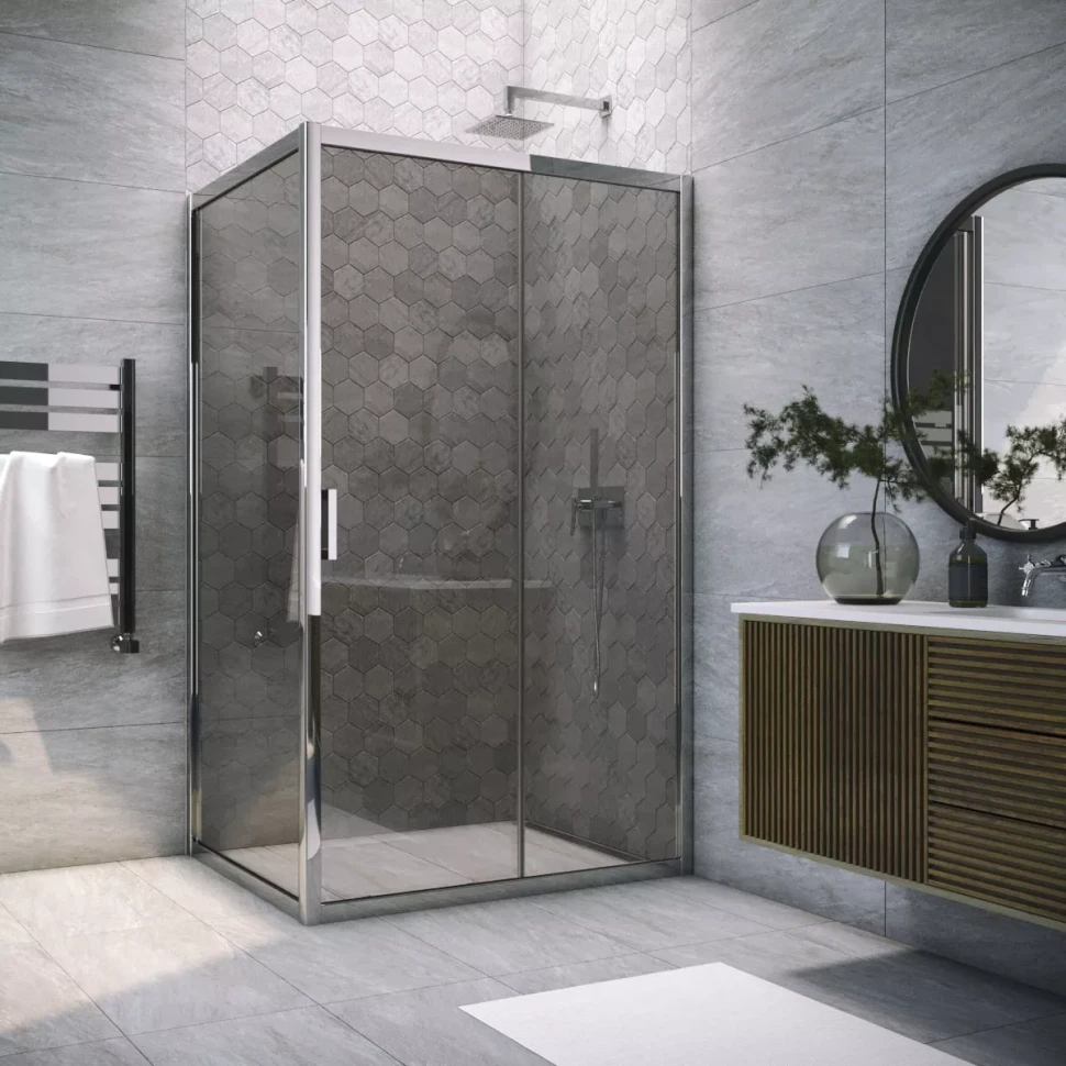 Душевой уголок Vegas-Glass ZP+ZPV TUR NOVO 135x90 глянцевый хром