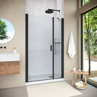 Душевая дверь Vegas-Glass EP-F-2 NOVO 125 h200 черный матовый
