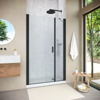 Душевая дверь Vegas-Glass EP-F-2 NOVO 125 h200 черный матовый
