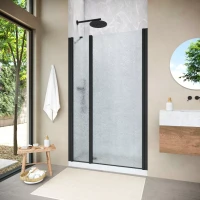 Душевая дверь Vegas-Glass EP-F-2 NOVO 125 h200 черный матовый