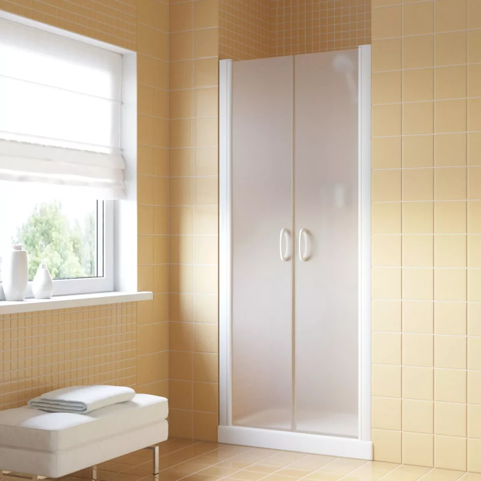 Дверь в душевую нишу Vegas-Glass E2P LUX 75 белый