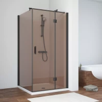 Душевой уголок Vegas-Glass AFP-Fis NOVO 110x110 черный матовый