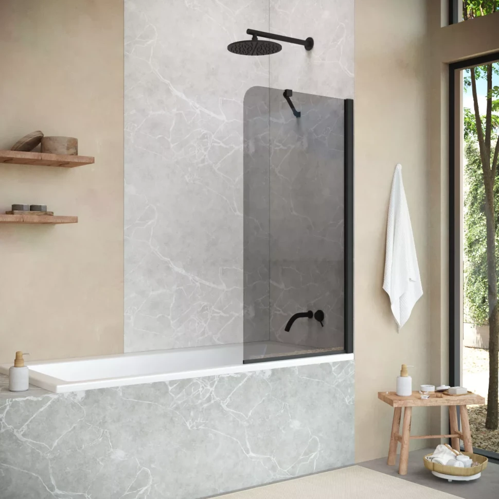 Шторки на ванну EV ST NOVO 70 черный матовый