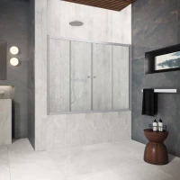 Шторки на ванну Z2V Protec 200 матовый хром