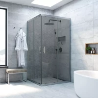 Душевой уголок Vegas-Glass ZA NOVO 80x80 матовый хром