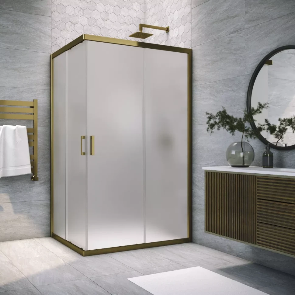 Душевой угол-ограждение Vegas-Glass ZA-F TUR NOVO 120x95 бронза