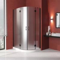 Vegas-Glass AFS-F LUX 90x80 черный матовый