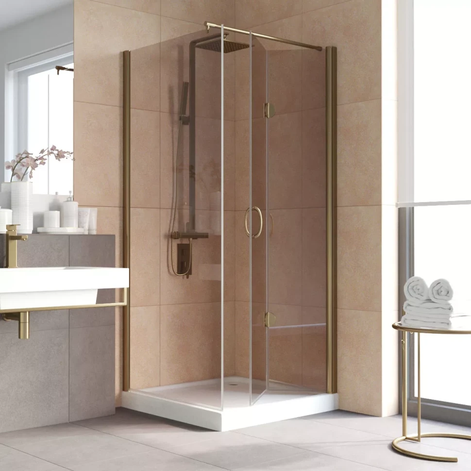 Душевой уголок Vegas-Glass GPS-Fis LUX 80x80 бронза