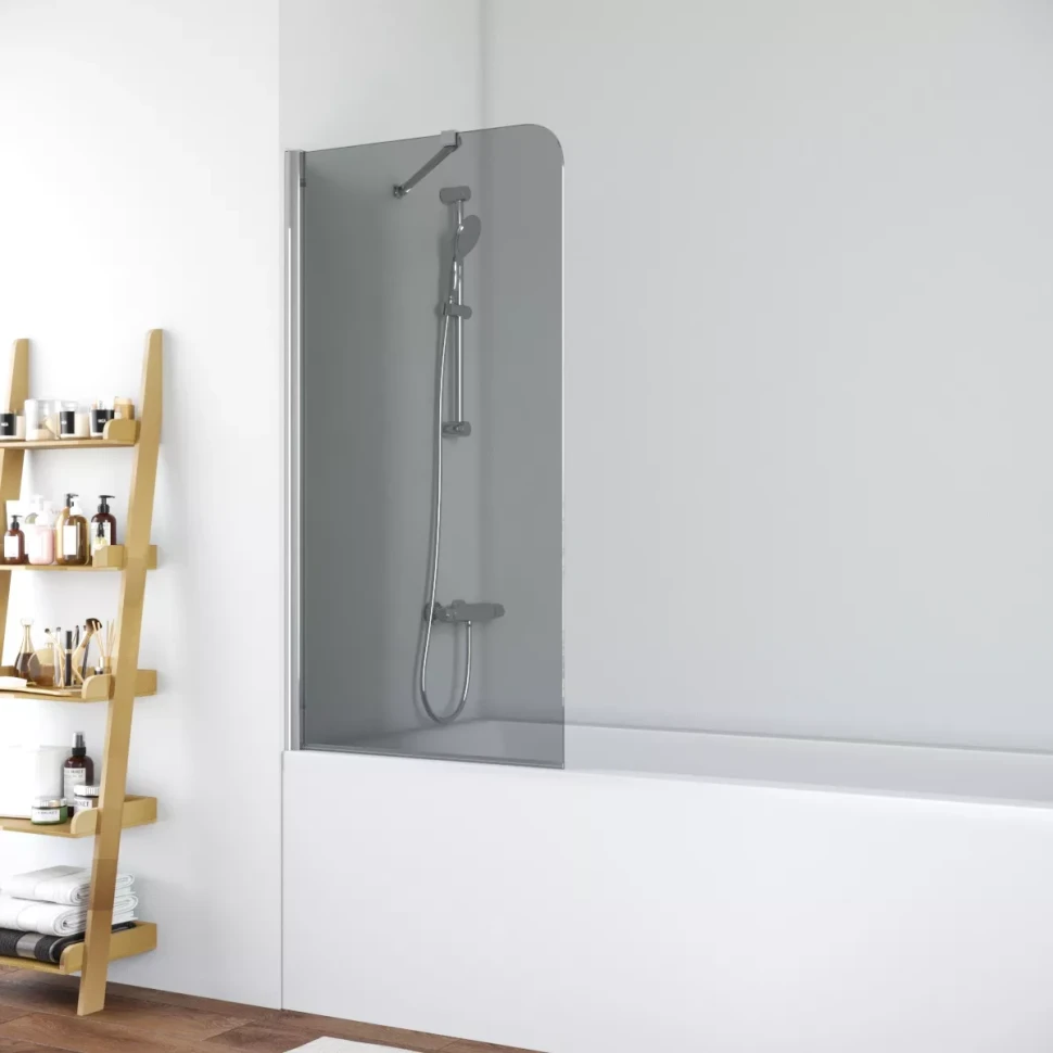 Шторки на ванну EV ST NOVO 76 глянцевый хром