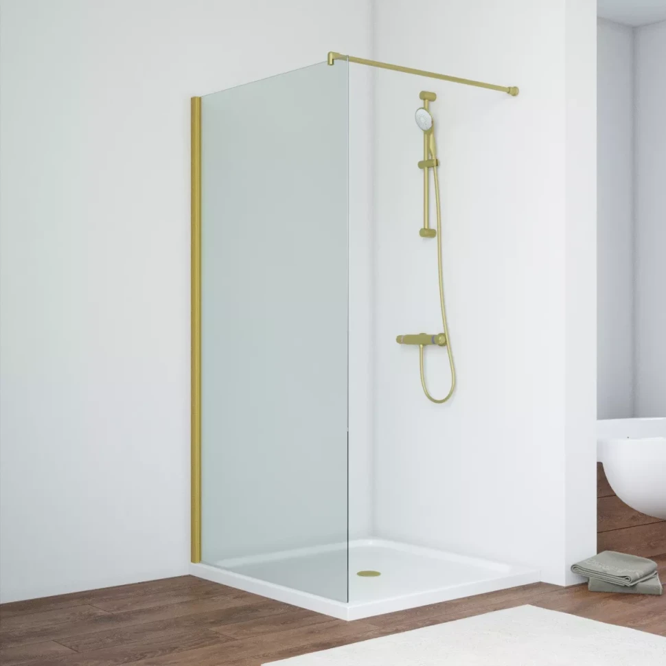 Неподвижные перегородки Vegas-Glass EAF NOVO 86 золото матовое