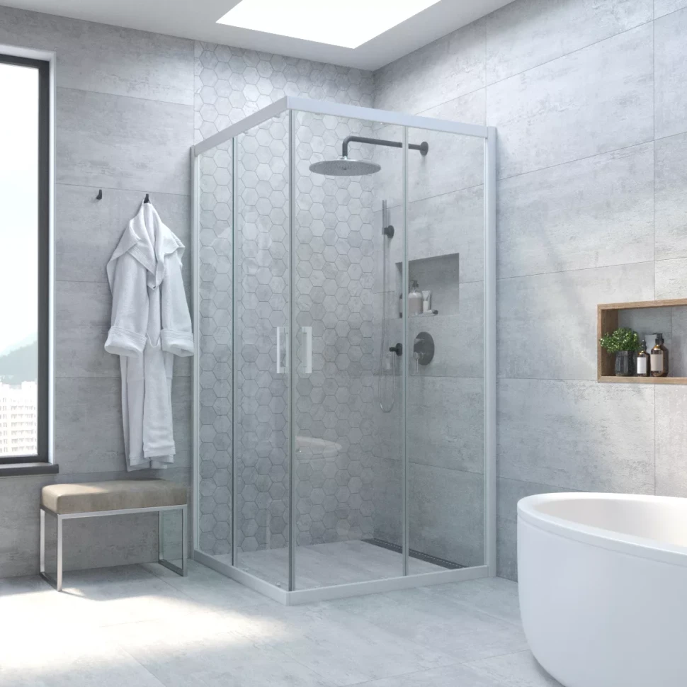 Душевой уголок Vegas-Glass ZA NOVO 85x85 белый