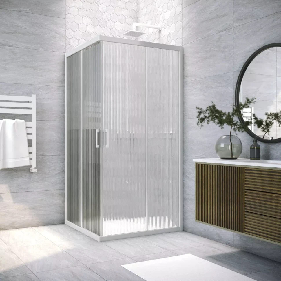 Душевой уголок Vegas-Glass ZA NOVO 85x85 белый