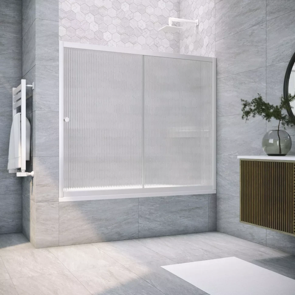 Ограждения на ванну Vegas-Glass ZV NOVO 180 белый