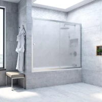 Ограждения на ванну Vegas-Glass ZV NOVO 180 матовый хром