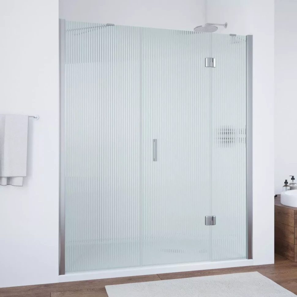 Дверь в душевой проем Vegas-Glass AFP-F NOVO 220 глянцевый хром