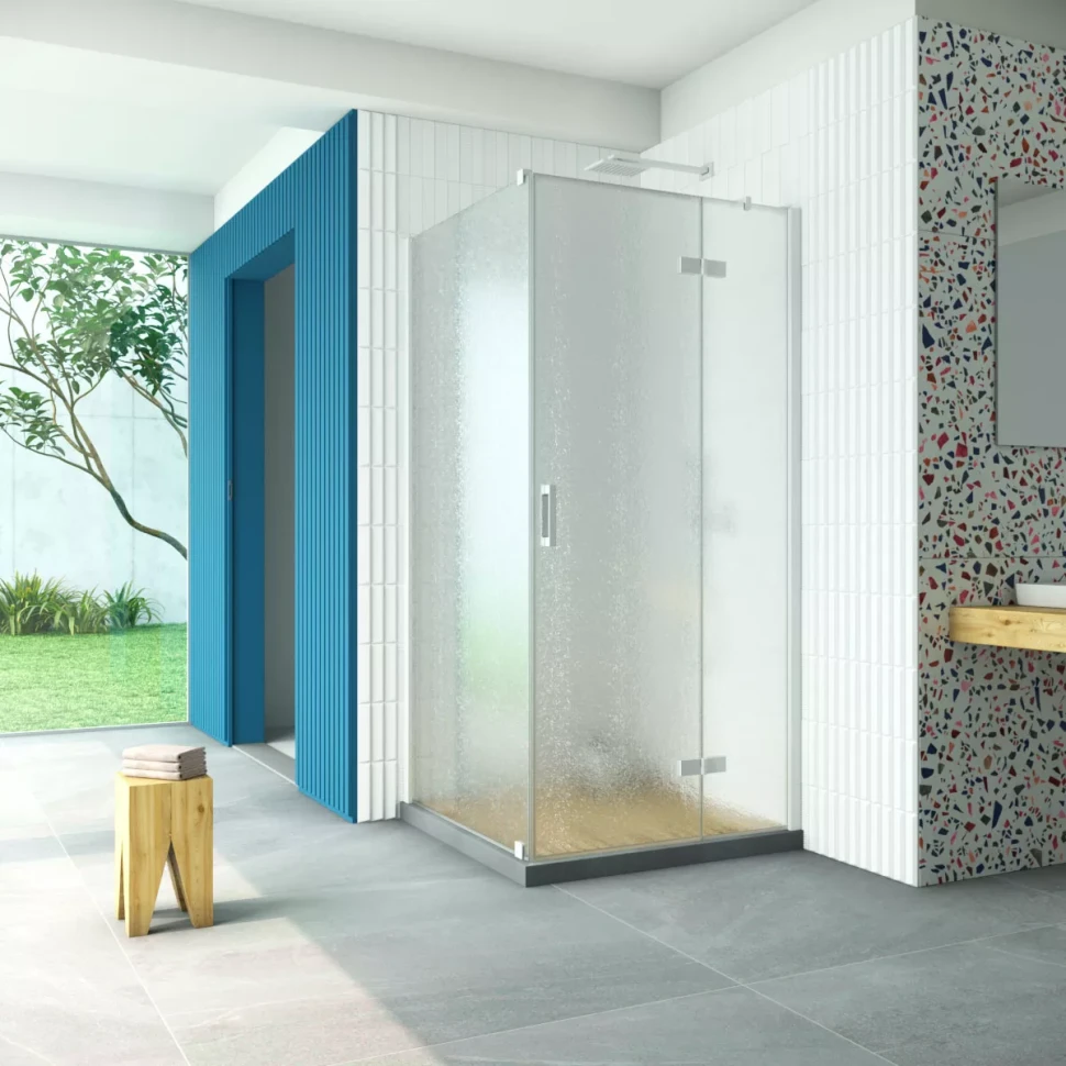 Душевой уголок Vegas-Glass AFP-Fis Retta 120x120 белый