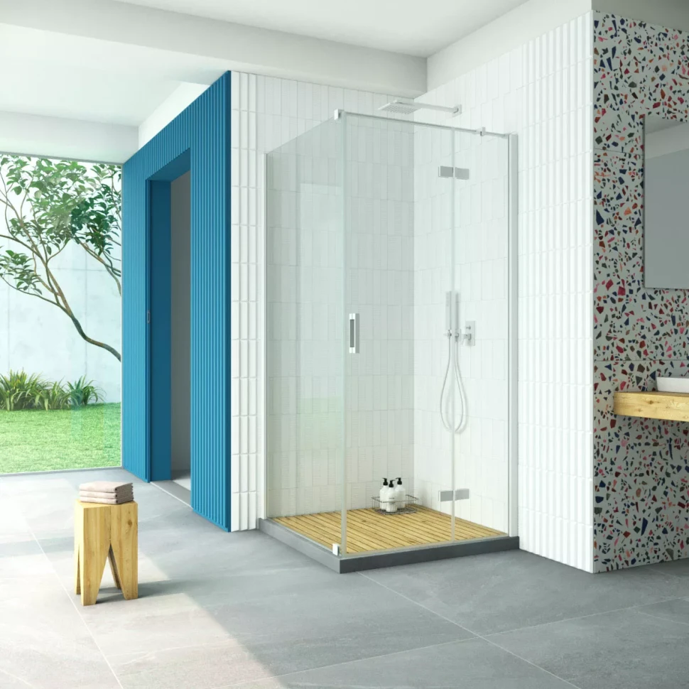 Душевой уголок Vegas-Glass AFP-Fis Retta 120x120 белый