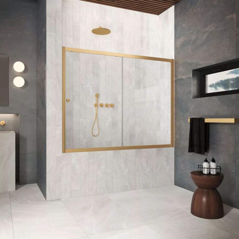 Шторки на ванну ZV Protec 150 золото матовое