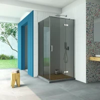 Душевой уголок Vegas-Glass AFP-Fis Retta 120x120 глянцевый хром