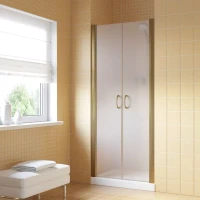 Дверь в душевую нишу Vegas-Glass E2P LUX 85 бронза