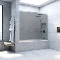 Ограждения на ванну Vegas-Glass ZV NOVO 190 матовый хром